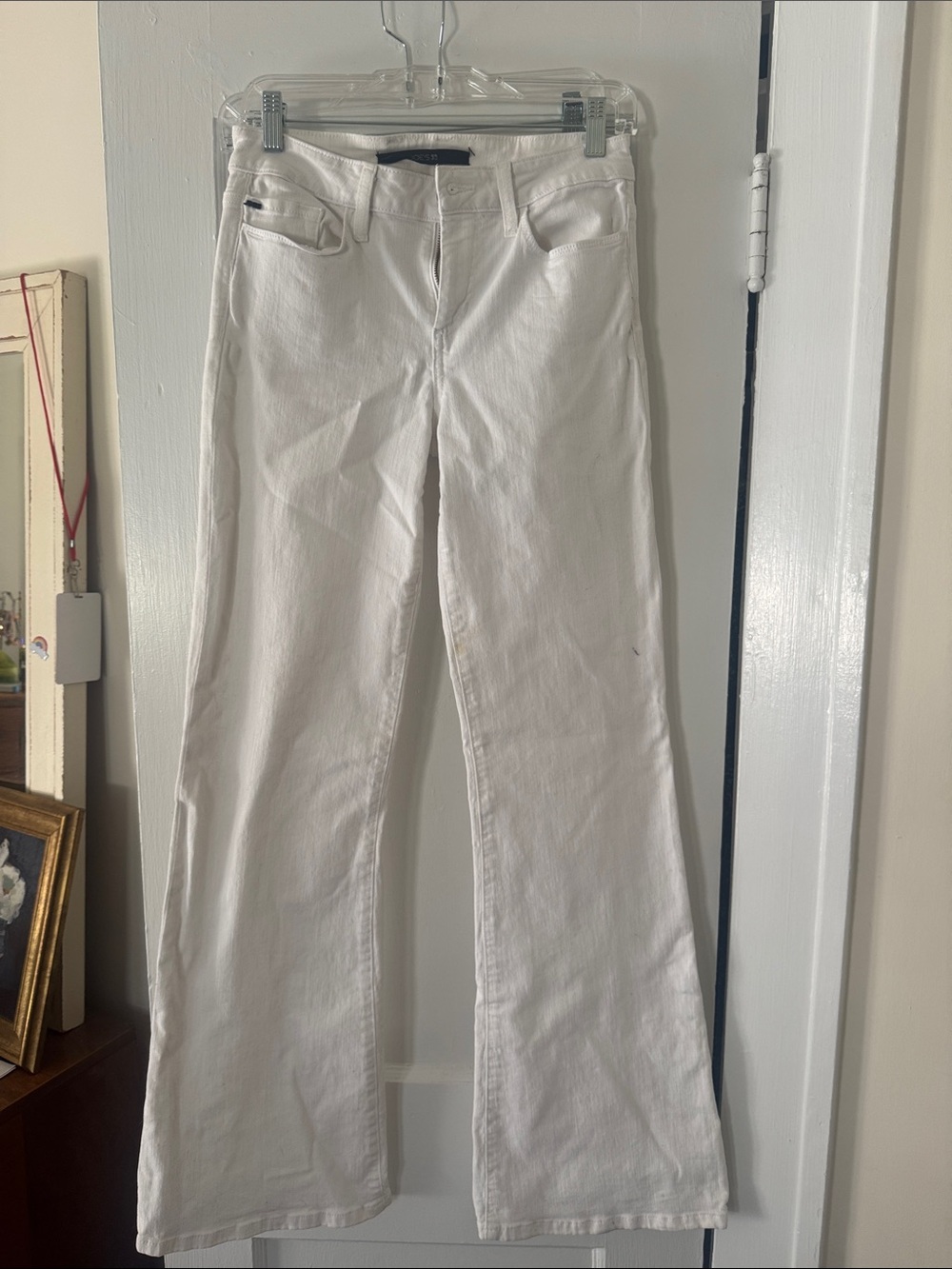 Joe's Jeans White Wide Leg Flare Jeans